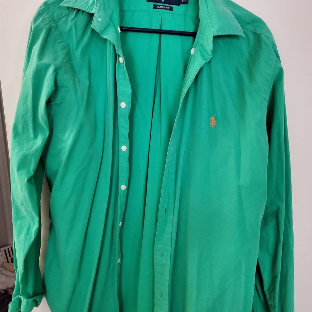 Ralph Lauren Green Button Up